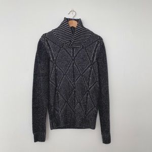collared long sweater